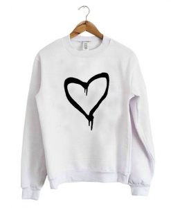 Black Heart Sweatshirt ZNF08
