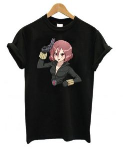 Black Widow Kawaii T shirt ZNF08