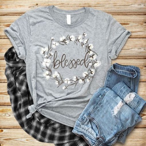 Blessed white flower T-Shirt ZNF08