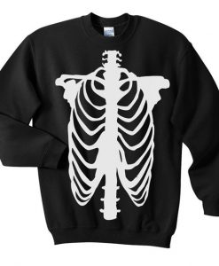 Chest Skeleton Sweatshirt ZNF08