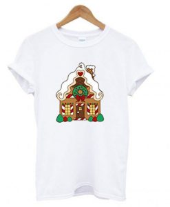 Christmas-Gingerbread-House-T-shirt ZNF08