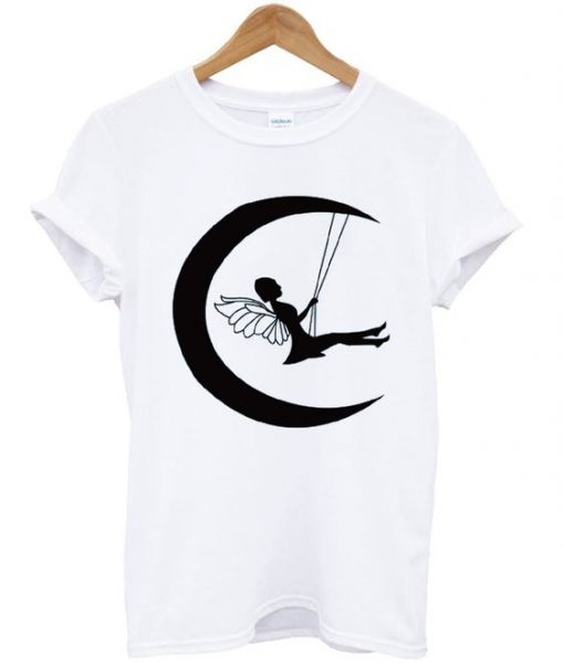 Fairy on moon T-shirt ZNF08