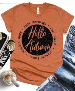 Hello Autumn T-shirt ZNF08