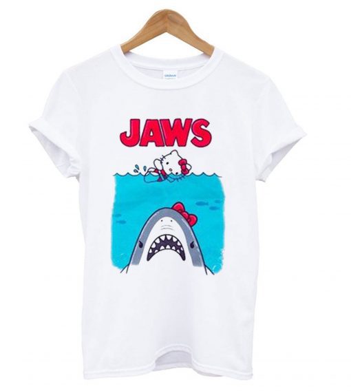 Hello Kitty Jaws Parody T shirt ZNF08