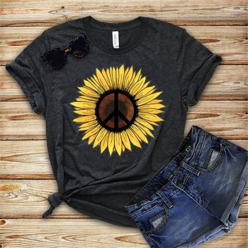 Hippie Sunflower Tshirt ZNF08