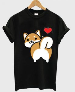 I love Shiba Butt T-Shirt ZNF08