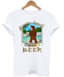 bear whiz beer ant state t-shirt ZNF08