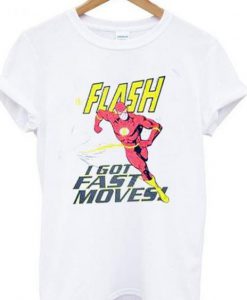 flash i got fast moves t-shirt ZNF08