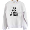 Big Dick Is Back In Town Sweatshirt ZNF08