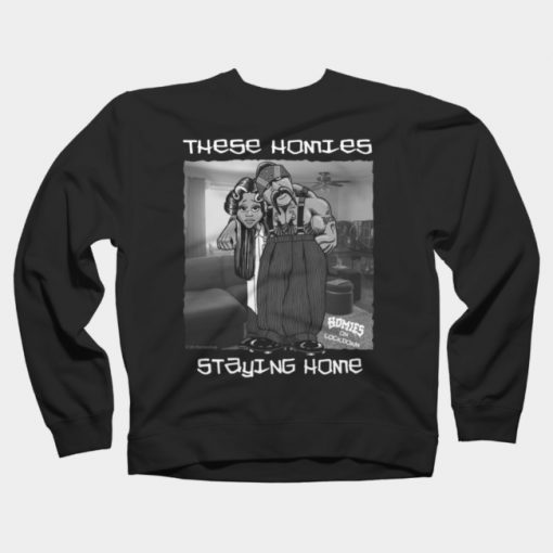 HOMIES ON LOCKDOWN Shy Girl and Big Loco Sweatshirt SS