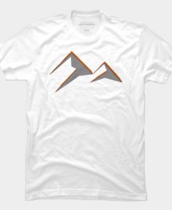 Jagged Mountain Sunset T Shirt SS