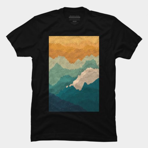 abstract landscape T Shirt SS