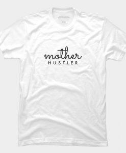 Mother HUSTLER Black Typography T Shirt SS