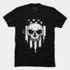 USA Flag Skull T Shirt SS