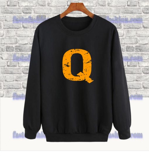 Capital Q Orange Letter Sweatshirt SS