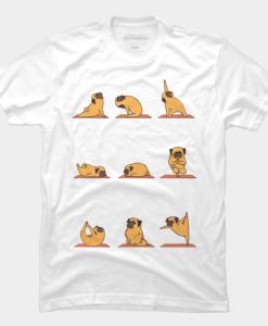 Pug Yoga T Shirt SS