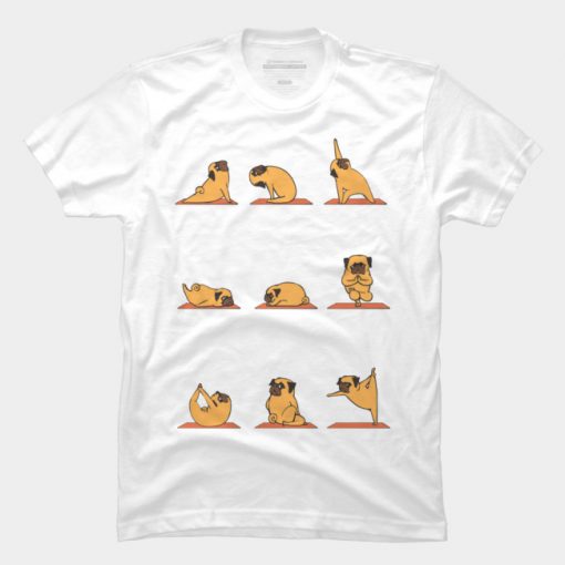 Pug Yoga T Shirt SS