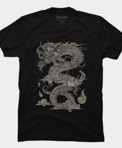 Vintage Ancient Chinese Dragon (On Dark) T Shirt SS