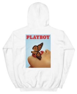 Playboy Butterfly Poster Hoodie Back SS