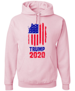 Trump 2020 Big USA America Flag Political Hoodie