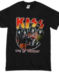 kiss live in concert tshirt