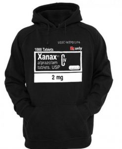 xanax alprazolam tablets hoodie