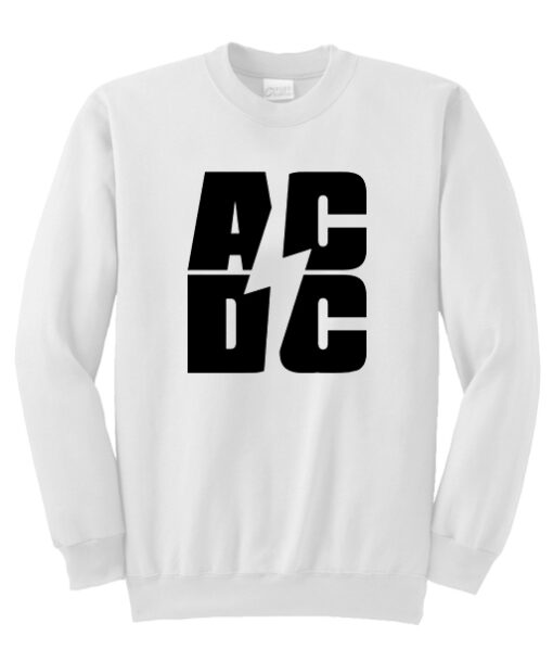 AC DC Font Sweatshirt (TM)