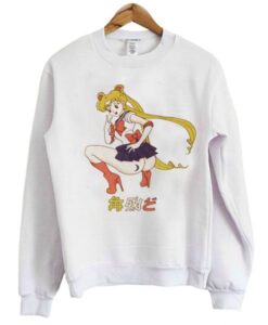 Sailor Moon Peace Sign Graphic Sweatshirt