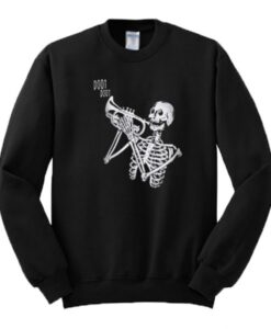 Skeleton Trumpet Sweatshirt 510x598