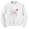 game heart sweatshirt
