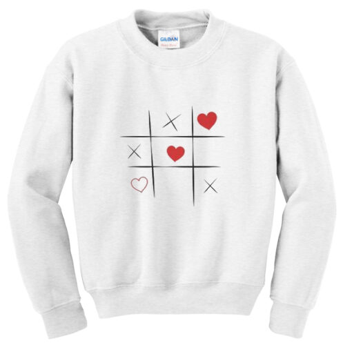 game heart sweatshirt