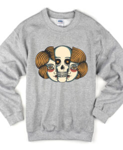 lady and skull sweatshirt