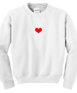 love heart sweatshirt
