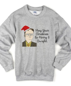 may your christmas be merry and dwight sweatshirt