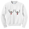 nipple tassel christmas sweatshirt