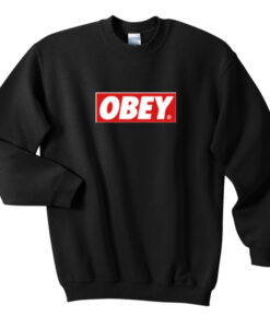 obey logo sweatshirt