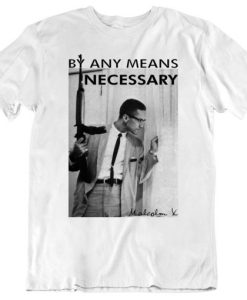 By Any Means Necessary Malcolm X Inspired T-shirt SS