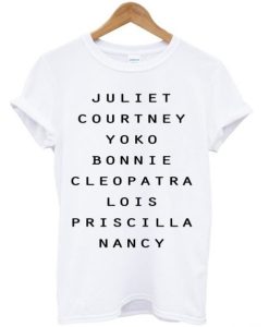 Great Love Hers Juliet Courtney Yoko Bonnie Nancy T-shirt SS