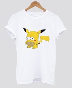 Homer Pikachu Funny T-Shirt SS