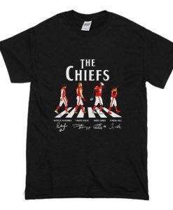 Kansas City Chiefs Mahomes Kelce Cross Abbey Road T Shirt SS