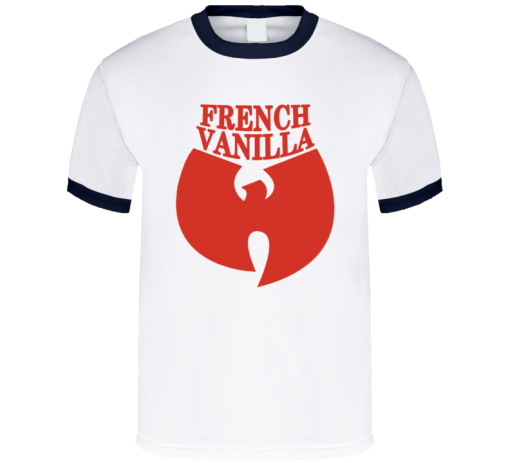 Wutang French Vanilla Hip Hop Music Ice Cream Navy Ringer T Shirt SS