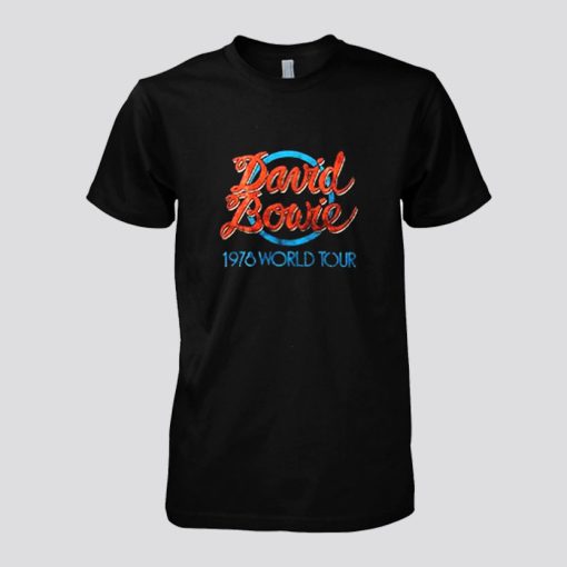 David Bowie 1978 World Tour T Shirt SS