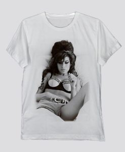 Amy Winehouse Sexy On The Bed Amy Jade T Shirt SS