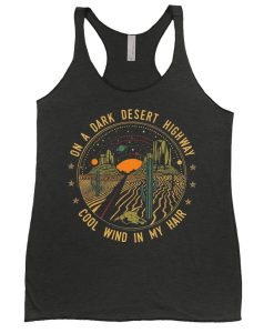 Desert Highway Vintage Music Planets Mountains Tank Top SS