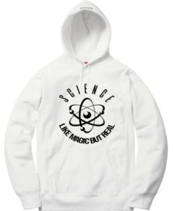 Science Magic but Real White Hoodie SS