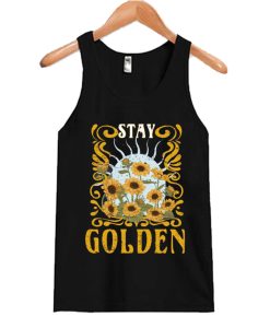 Stay Golden Retro Sunflower Boho Vintage Bohemian Tank Top SS