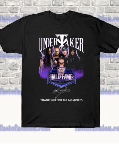 Undertaker Hall Of Fame 2022 Thank You For The Memories T Shirt SSUndertaker Hall Of Fame 2022 Thank You For The Memories T Shirt SS