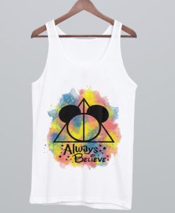 deathly hallows symbol mickey mouse head Tank Top SS