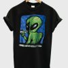 90s Distressed Smoking Alien Grunge T shirt SS