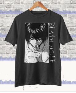 Death Note L -Are You Happy- Manga Anime T-Shirt SS